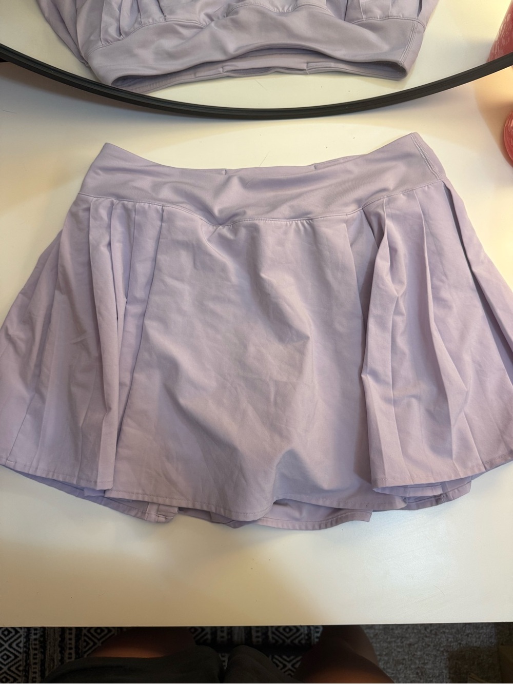lululemon athletica Lavender Pleated Athletic Skort